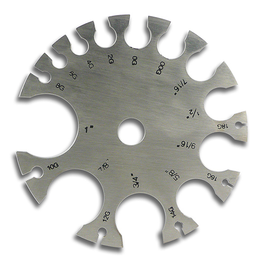 PIERCING NEEDLES-Taper Gauge